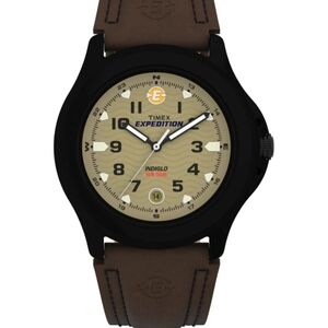 Timex Expedition 40mm Metal Field Leather Strap Watch  T47012